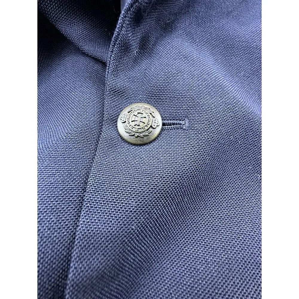 Vintage Meeting Street Blazer Mens‎ 46S Blue Wool Pockets Suit Jacket Sport Coat